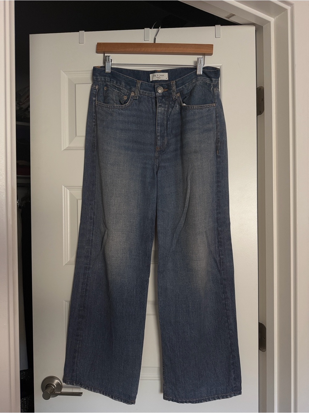 Wide Leg Blue Rag and Bone Women’s Jeans